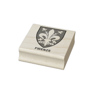 Florentijnse lelie Wapen Fijne Kunst Rubberstempel
