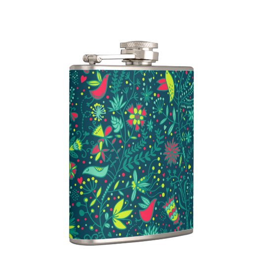 Florentijnse patronen met cartoons 2 heupfles (Rechts)