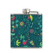 Florentijnse patronen met cartoons 2 heupfles (Achterkant)