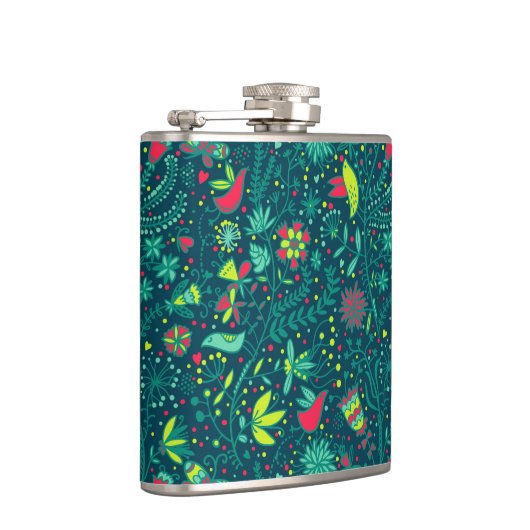 Florentijnse patronen met cartoons 2 heupfles (Rechts)