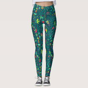 Florentijnse patronen met cartoons 2 leggings
