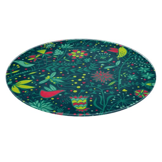 Florentijnse patronen met cartoons 2 snijplank (Hoek)