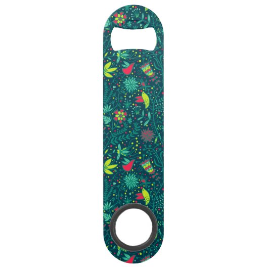 Florentijnse patronen met cartoons 2 speed flessenopener (Voorkant)