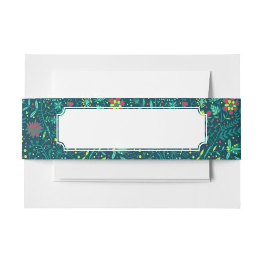 Florentijnse patronen met cartoons 2 uitnodigingen wikkel (Voorkant Voorbeeld)