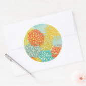 Florentijnse patroon 3 ronde sticker (Envelop)