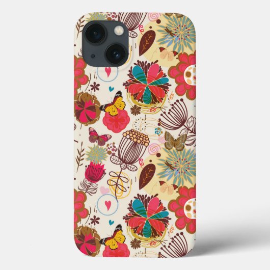 Florentijnse patroon in retrorestandaard 4 Case-Mate iPhone case (Achterkant)