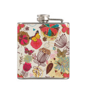 Florentijnse patroon in retrorestandaard 4 heupfles (Achterkant)