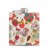 Florentijnse patroon in retrorestandaard 4 heupfles (Voorkant)