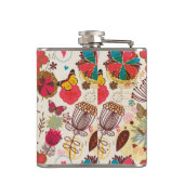 Florentijnse patroon in retrorestandaard 4 heupfles (Achterkant)