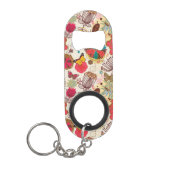 Florentijnse patroon in retrorestandaard 4 mini flessenopener (Voorkant)