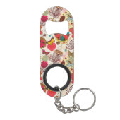 Florentijnse patroon in retrorestandaard 4 mini flessenopener (Achterkant)