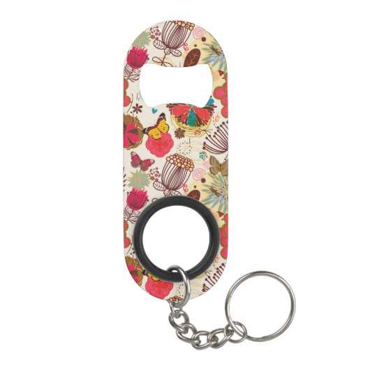 Florentijnse patroon in retrorestandaard 4 mini flessenopener (Achterkant)