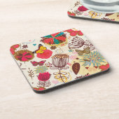 Florentijnse patroon in retrorestandaard 4 onderzetter (Linkerzijde)