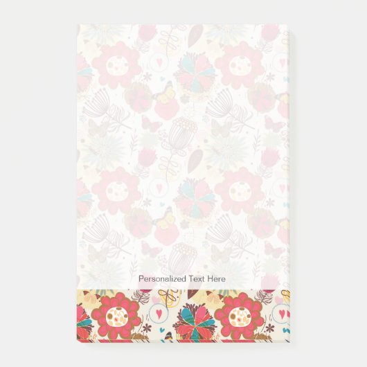 Florentijnse patroon in retrorestandaard 4 post-it® notes (Voorkant)