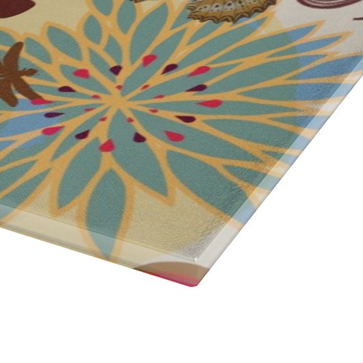 Florentijnse patroon in retrorestandaard 4 snijplank (Hoek)