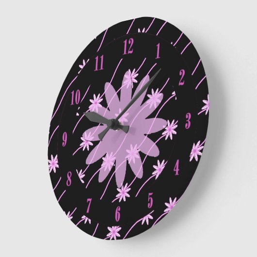 Florentijnse patroonvergrendeling roze grote klok (Hoek)