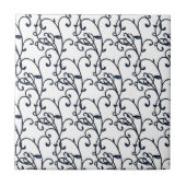 Florentijnse Renaissance Blauw en Wit  Tegeltje (Voorkant)