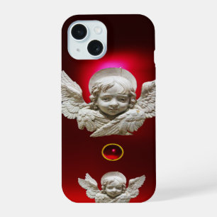 Florentijnse Renaissance Engel Rode Robijnen Edels iPhone 15 Case