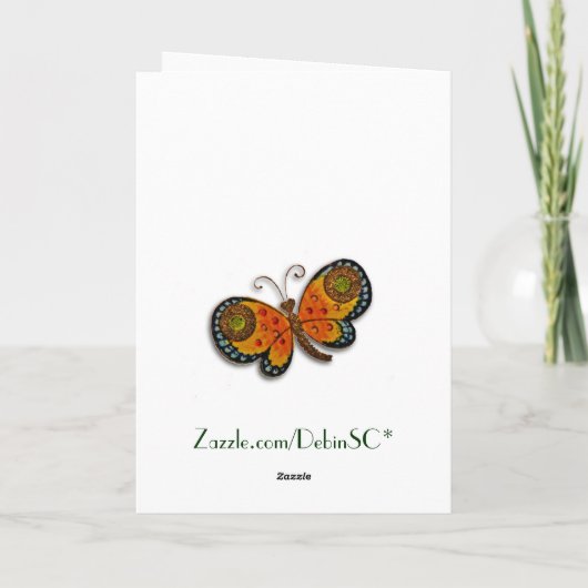 Florentijnse Renaissance Floral Dank u kaart (Achterkant)