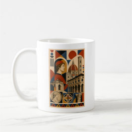 Florentijnse Renaissance - Geometrische Kunstmok Koffiemok