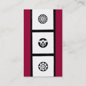 FLORENTIJNSE RENAISSANCE HARMONIE,rood fuchsia Visitekaartje (Achterkant)