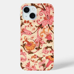 FLORENTIJNSE RENAISSANCE ROZE BLOEMENKRULLEN, BLOE iPhone 15 CASE