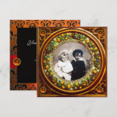 FLORENTIJNSE RENAISSANCE VRUCHTEN ZWARTE ORANJE DA KAART (Voorkant / Achterkant)