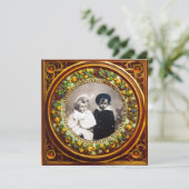 FLORENTIJNSE RENAISSANCE VRUCHTEN ZWARTE ORANJE DA KAART (Staand voorkant)