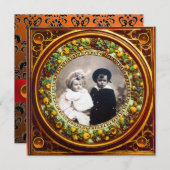 FLORENTIJNSE RENAISSANCE VRUCHTEN ZWARTE SINAASAPP KAART (Voorkant / Achterkant)