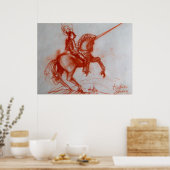 FLORENTIJNSE RIDDER TE PAARD POSTER (Keuken)