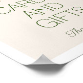 Florentijnse roze Gold-Waterverf-kaarten en cadeau Poster (Hoek)