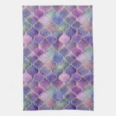 Florentijnse Tegels met Monogram Theedoek (Verticaal)