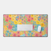 Florentijnse waterverf in geel bureaumat (Keyboard & Muis)