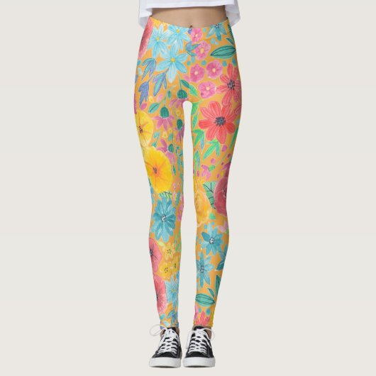 Florentijnse waterverf in geel leggings (Voorkant)