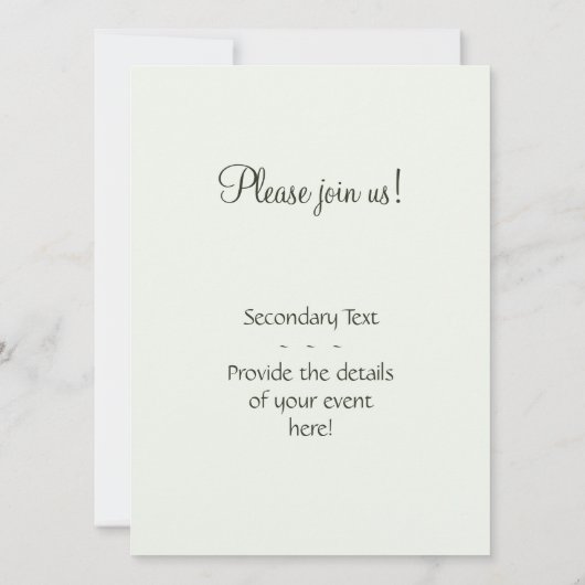 Florentijnse Waterverf Ivy met Monogram Kaart (Achterkant)