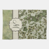 Florentijnse Waterverf Ivy met Monogram Theedoek (Horizontaal)