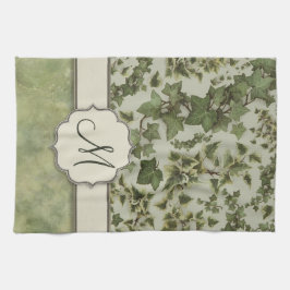 Florentijnse Waterverf Ivy met Monogram Theedoek