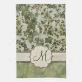 Florentijnse Waterverf Ivy met Monogram Theedoek (Verticaal)
