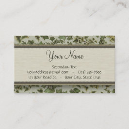Florentijnse Waterverf Ivy met Monogram Visitekaartje