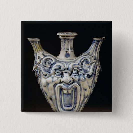 Florentijnse workshop vierkante button 5,1 cm (Voorkant)