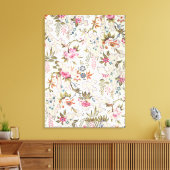 Florentijnse zijde voor zijde met gestileerde stro canvas afdruk (Insitu (Woonkamer))