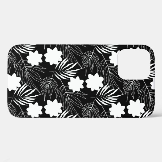 Florentijnse zwarte en witte achtergrond Case-Mate iPhone case (Achterkant (horizontaal))