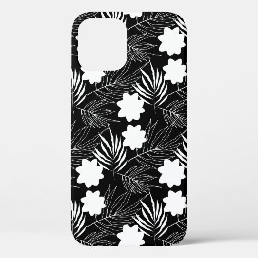 Florentijnse zwarte en witte achtergrond Case-Mate iPhone case (Achterkant)