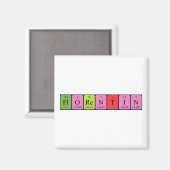 Florentin periodieke tabelnaam magnet (Voorkant / Achterkant)