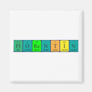 Florentin periodieke tabelnaam magnet
