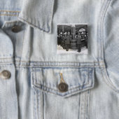 Florentine Bank Vierkante Button 5,1 Cm (In situ)