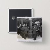 Florentine Bank Vierkante Button 5,1 Cm (Voorkant /achterkant)
