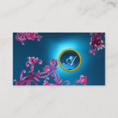 FLORENTINE BAROQUE MONOGRAM GEM blauw Visitekaartje (Achterkant)