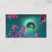 FLORENTINE BAROQUE MONOGRAM GEM blauw Visitekaartje (Achterkant)