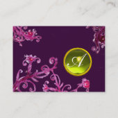 FLORENTINE BAROQUE MONOGRAM GEM geel Visitekaartje (Achterkant)